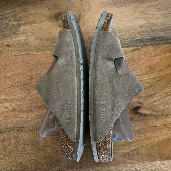 Birkenstock Suede Sandals in Taupe main image 4